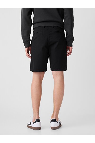 GAP Erkek Siyah Essential Khaki Şort