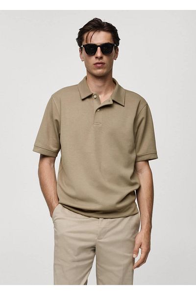 MANGO Man Sweatshirt aus Polostoff mit normaler Passform