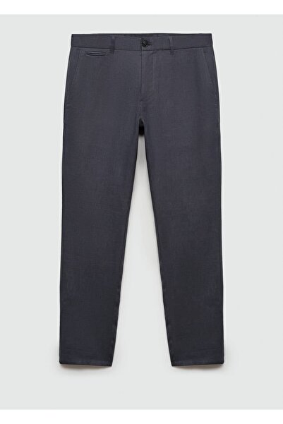 MANGO Man Slim fit %100 keten pantolon