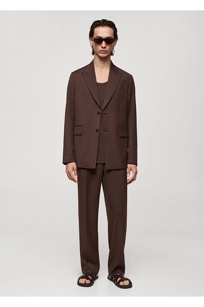 MANGO Man Blazer Jacket with Regular Cut