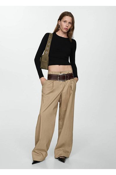 MANGO Woman Long sleeved T-shirt