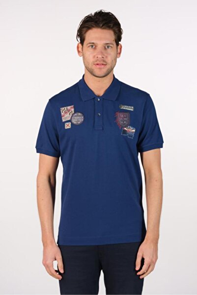 Arma Чоловіча футболка з коміром-поло Indigo Y22374300501