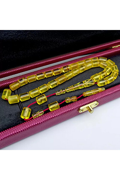 Tesbih Ruyasi Büyük Boy Orijinal Kaya Ukrayna Damla Kehribar Tesbih