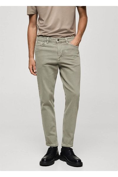 MANGO Man Παντελόνι Jean Tapered Crop