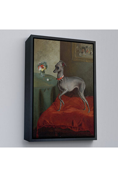 Oxyteez Ένα ιταλικό μπουφές σε ένα κόκκινο μαξιλάρι με ξύλινο πλαίσιο-8061