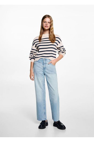 Mango Teen Λεπτομερής ραφή Culotte Jean