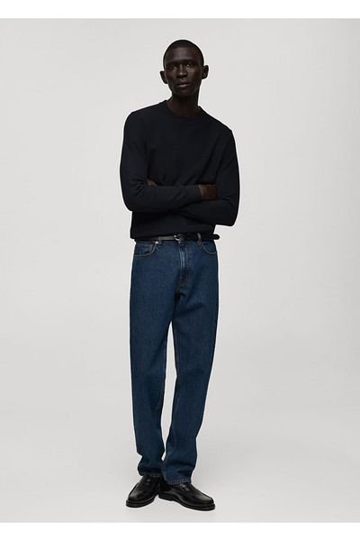 MANGO Man Cotton thin knit sweater