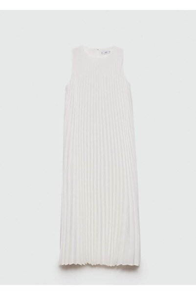 MANGO Woman Pilili kloş elbise