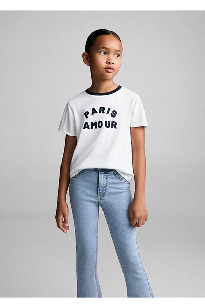 MANGO Kids Blugi Albastru Pentru Copii