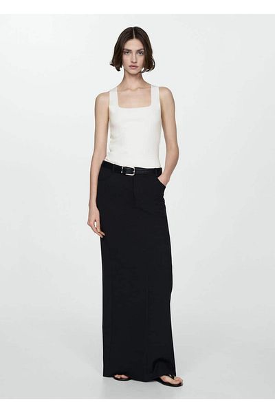 MANGO Woman Blouse with Wide Straps