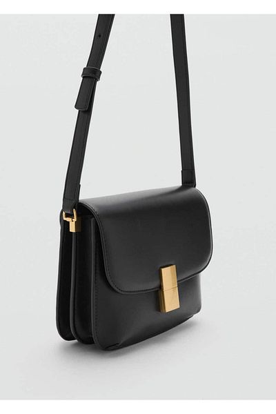 MANGO Woman Geantă crossbody cu închidere metalică