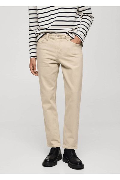 MANGO Man Παντελόνι Jean Tapered Crop