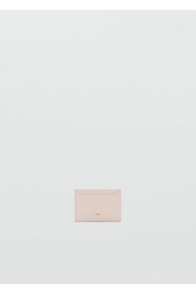 MANGO Woman Safiano-looking card holder