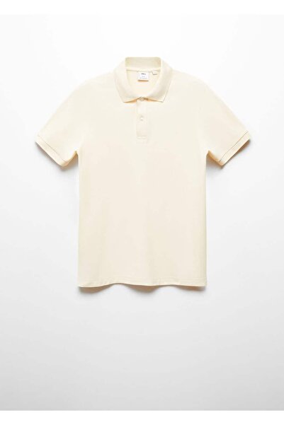 MANGO Man %100 pamuklu pike polo
