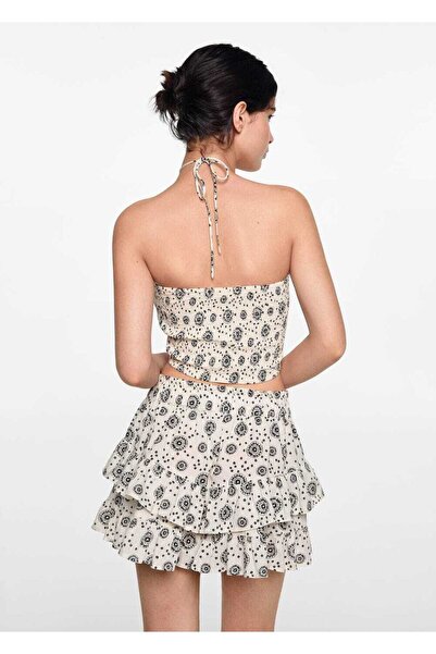 Mango Teen Desenli şort etek