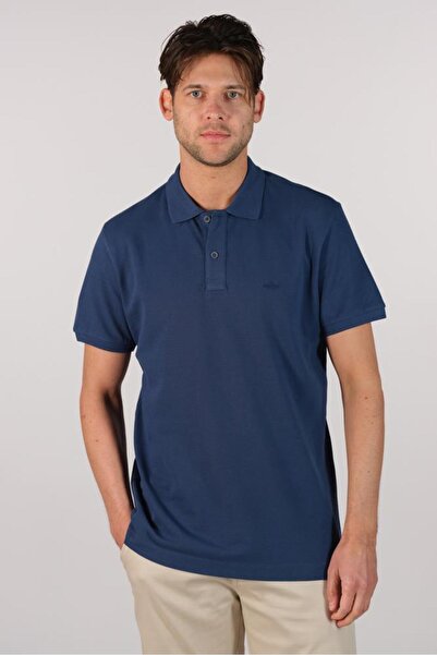 Arma Чоловіча темно-синя футболка з коміром-поло Y22374350601