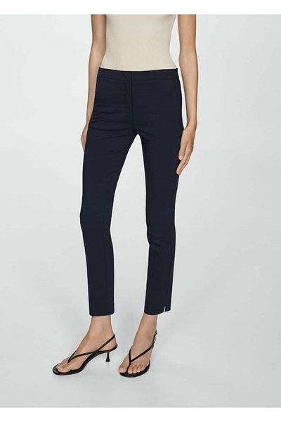 MANGO Woman Slim-Fitting Short-Legged Pants