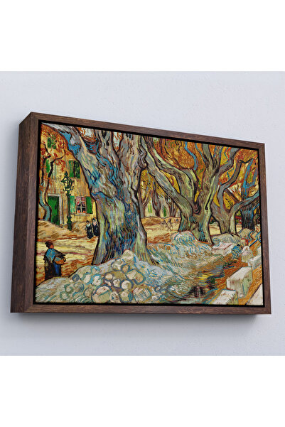 N NOXXO Vincent Van Gogh Street Laborers cu cadru din lemn Pictură-7167