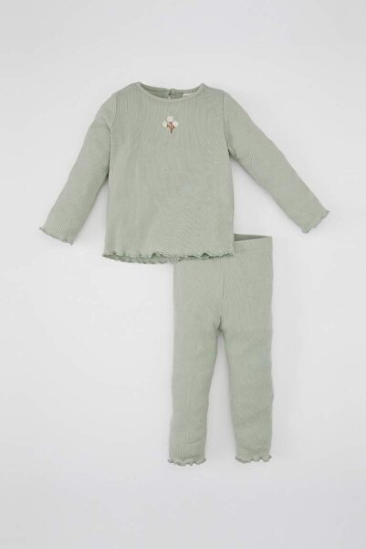 DeFacto Baby Girl Sweat Suit Y1122A2/Gn1123 Mint