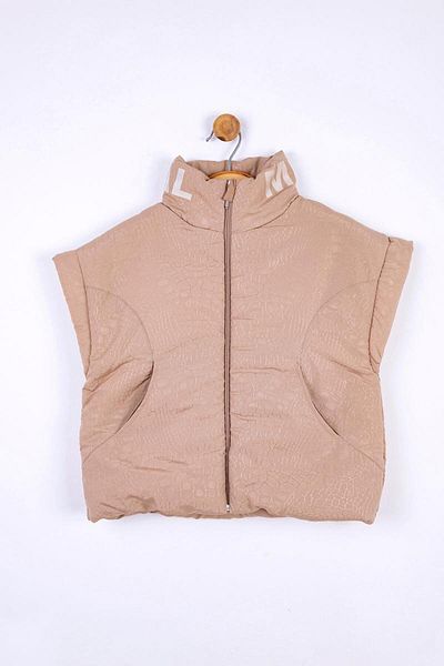 nk kids 08-14 години момиче с цип, мистичен потник, цвят камила