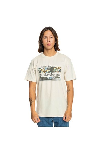 Quiksilver Ανδρικό μπλουζάκι Tropical Rainbow Ss Quiksilver EQYZT07679-11492 BIRCH