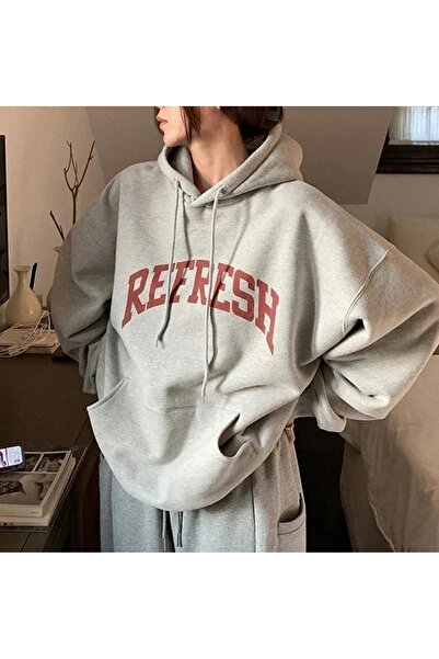 EVIus Світшот з капюшоном і принтом Y2K REFRESH