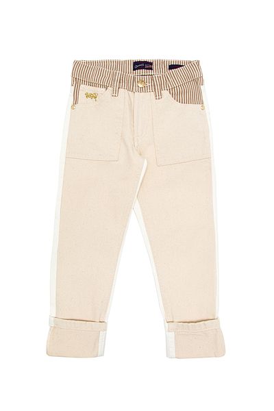 U.S. Polo Assn. Girl's Cream Jean Trousers 50263902 -Vr071