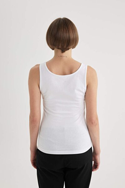 DeFacto Γυναικείο μπλουζάκι R9041az/wt34 Λευκό