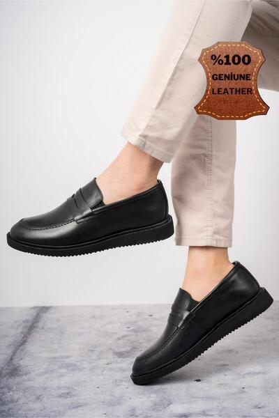 MUGGO Jones Garantili Erkek Günlük Klasik Hakiki Deri Casual Rahat Ortopedik Ayakkabı