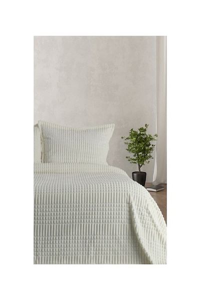 Merinos Modern Line Ecru 3 Piece Bedspread Set