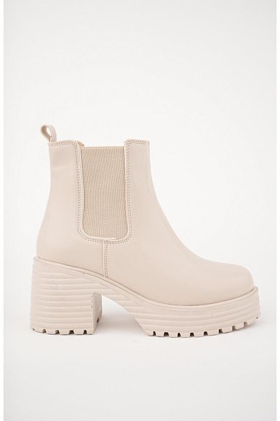 MUGGO Macha-Damenstiefel mit garantiert dicker Sohle und Plateauabsatz
