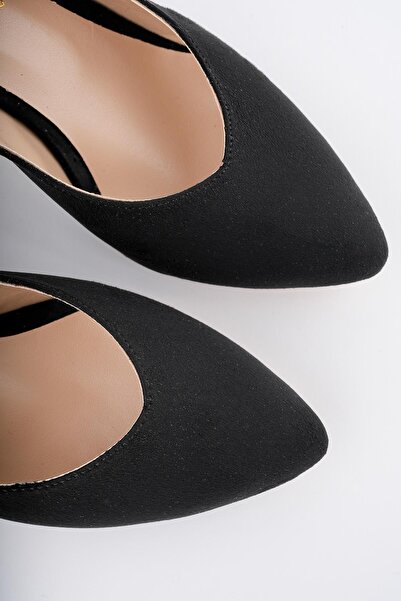 MUGGO W0711 Guaranteed Women's Open Back Classic Daily Style Stylish and Comfortable Heeled Shoes