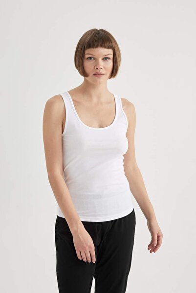 DeFacto Γυναικείο μπλουζάκι R9041az/wt34 Λευκό