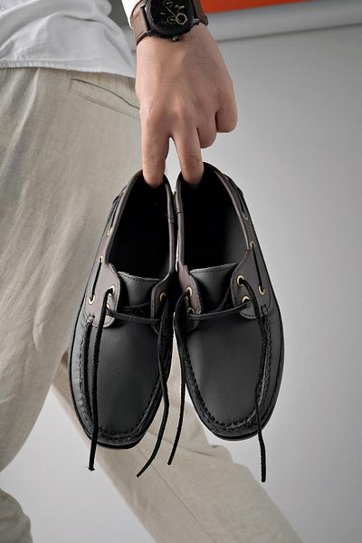 MUGGO Ανδρικά καθημερινά κλασικά casual παπούτσια από γνήσιο δέρμα Sidro Guaranteed
