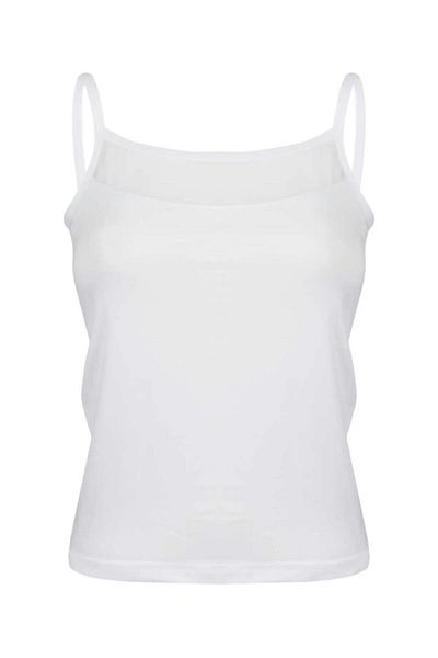 Berrak 8033 Model Alb Tricou cu bretele pentru femei