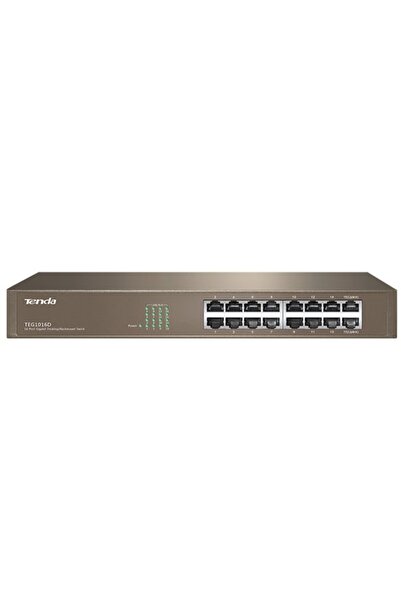 Tenda Teg1016D 16 Port 10-100-1000 Mbps Switch Hub Çelik Kasa Rack Mount