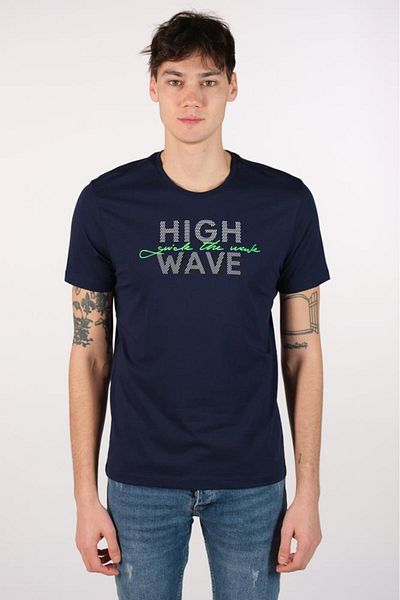 Arma Ανδρικό μπλουζάκι Navy Blue Crew Neck Y 22344401901