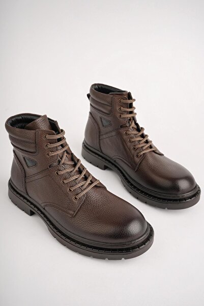 MUGGO Pánské boty z pravé kůže s protiskluzovou podrážkou Stephan se zárukou šněrování