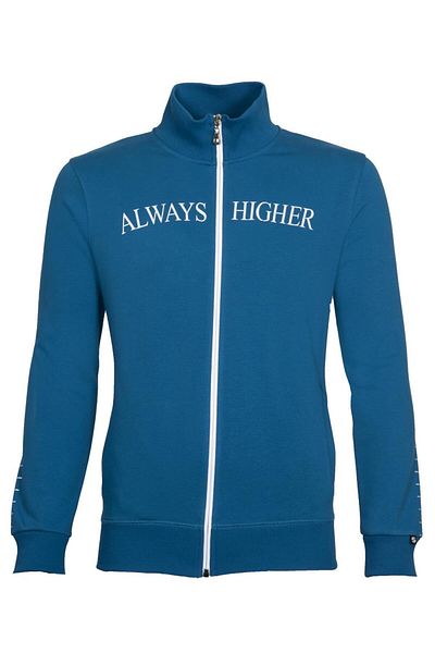 Arma Men's Light Sapphire Blue Polo Zippered Sweatshirt K 21324922301