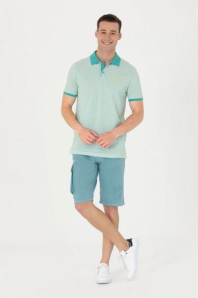U.S. Polo Assn. Мъжки плетени къси панталони Mint - 50263822-vr152