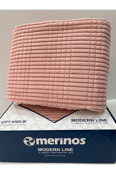 Merinos Set cuvertură 2 piese Modern Line - pudră