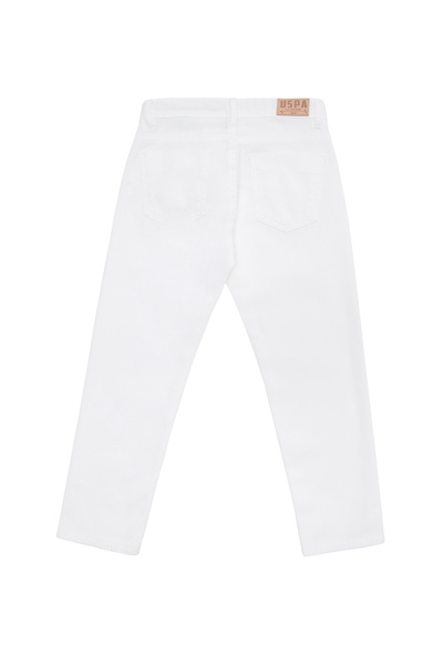 U.S. Polo Assn. Boy's White Canvas Pants 50263986 -Vr013