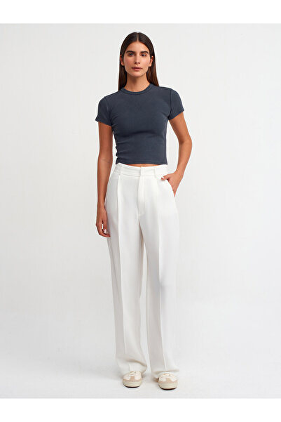 Dilvin 30457 Washing Effect T-shirt-Anthracite