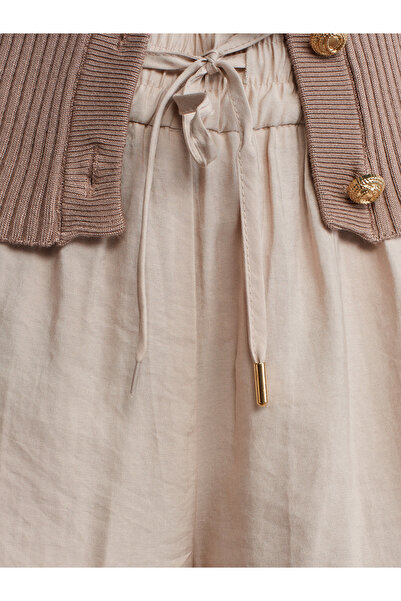 Dilvin 71515 Belden Lastikli Dökümlü Pantolon-taş