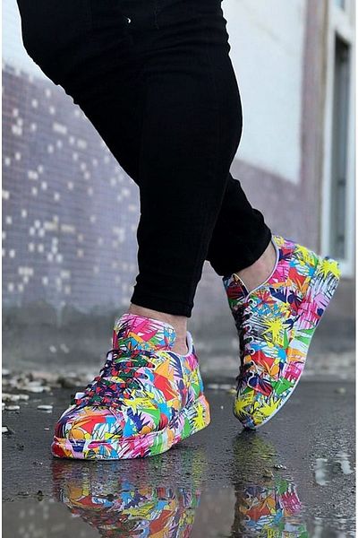 K&A Multi-Painted Men's Casual Shoes