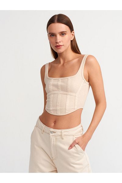 Dilvin 30963 Μπεζ μελανζέ κορσέ