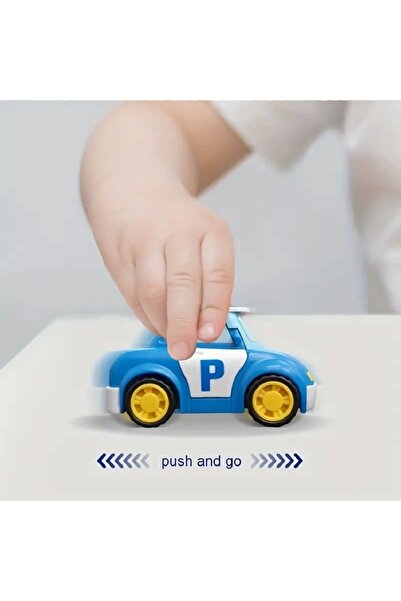 Robocar Poli Frictional Push and Go 3-Piece Set Roy - Bucky - Amber Equivalent