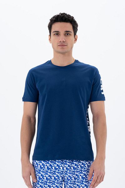 Arma Ανδρικό μπλουζάκι Indigo Regular Fit Crew Neck Y 25344404701