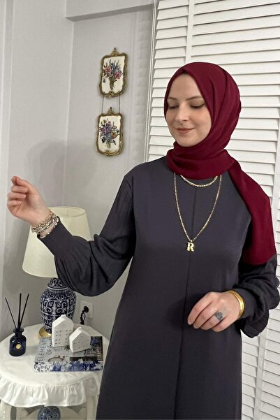 Rabia Şamlı Φόρεμα πλεκτών ρούχων Ecem Anthracite