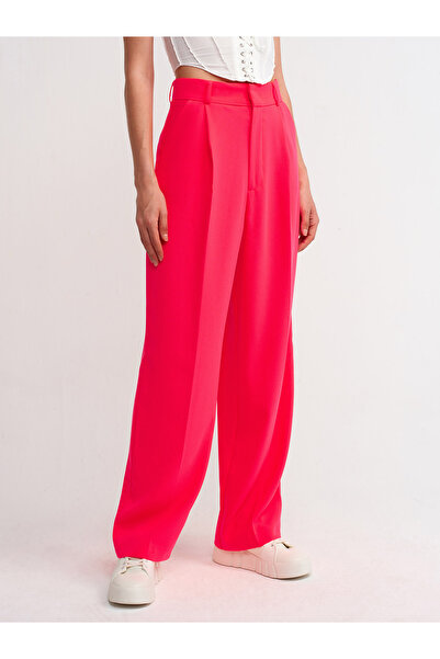 Dilvin 7954 Yüksek Bel Pantolon-N.Pembe